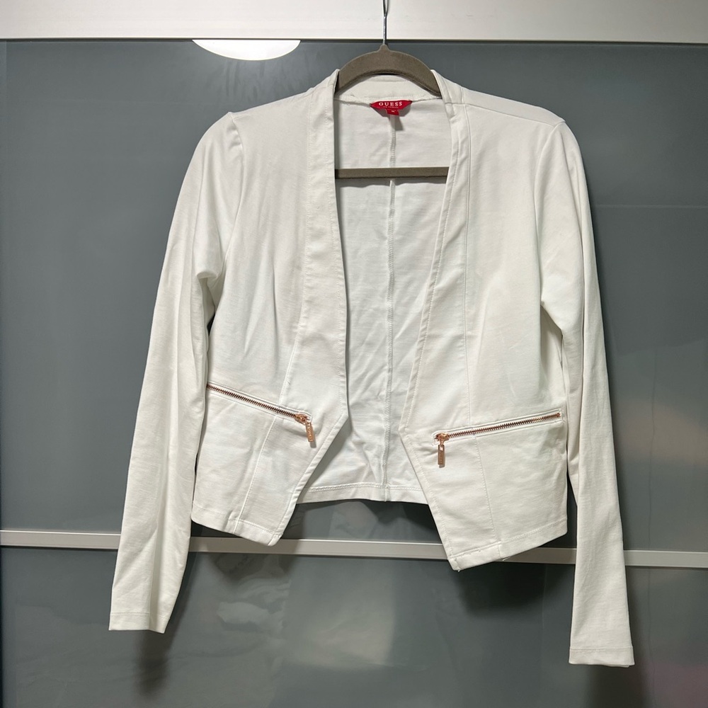 White GUESS blazer size medium